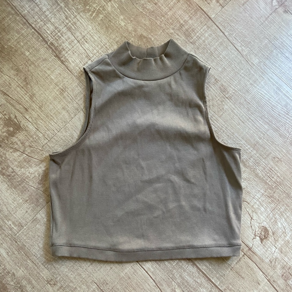 Everlane Ribbed Mock Neck Tank